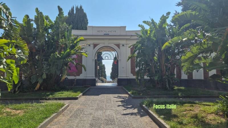Entrée du parc archéologique d'Herculanum