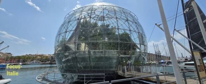 Biosphère, porto antico, Gênes