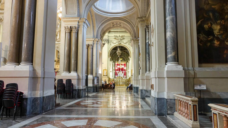 Nef principale de la cathédrale de Palerme