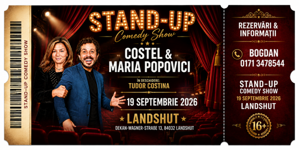 Stand-up Comedy Show COSTEL & MARIA POPOVICI 19.09.2026