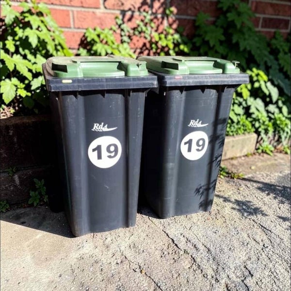 kliko/Container stickers Cirkel + huisnummer