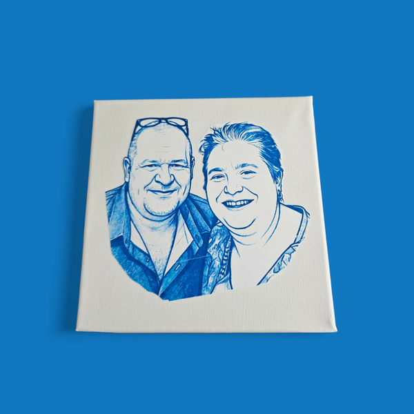 Gepersonaliseerde foto op canvas
