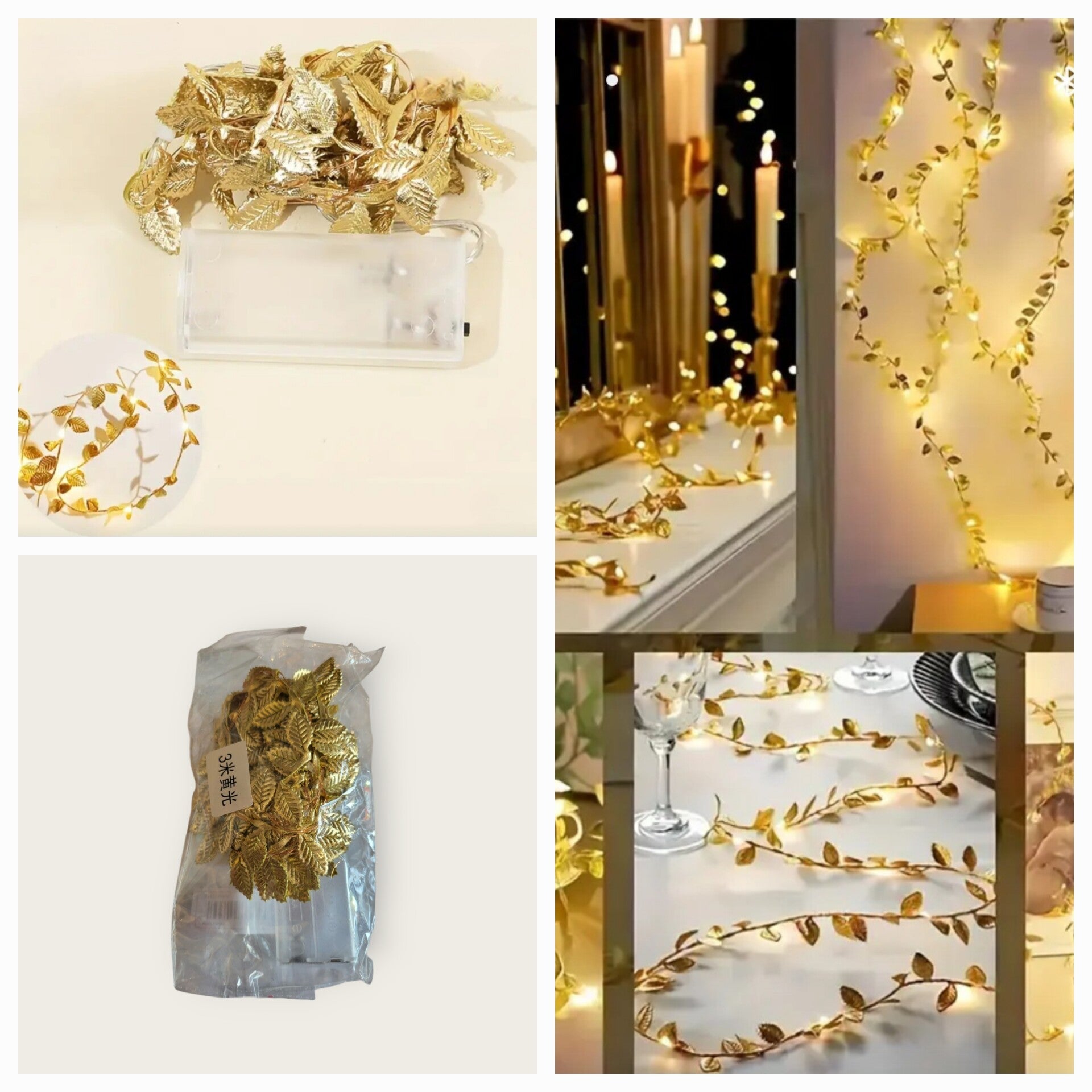 Gouden Blad Guirlande slinger