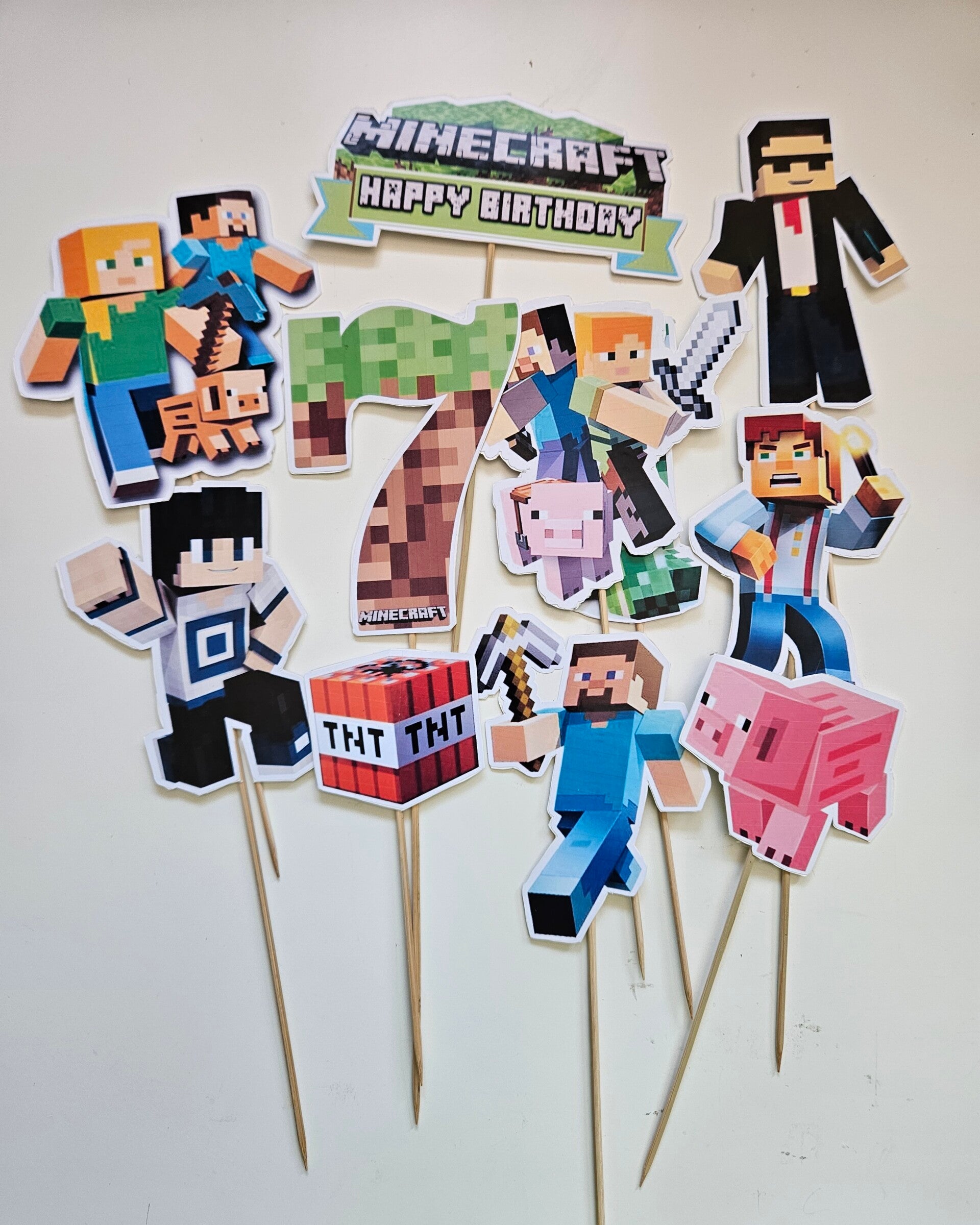 Taarttoppers set Minecraft