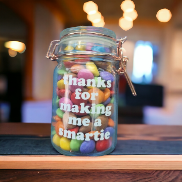 Inmaakpot met Smartie's