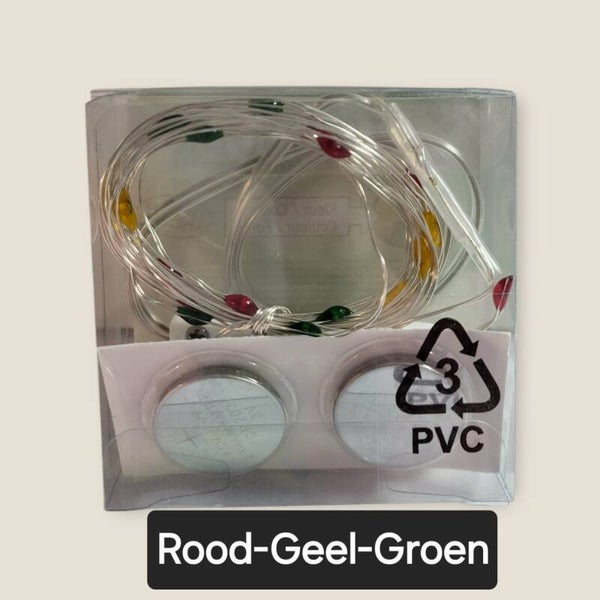 Led lampjes Rood-Geel-Groen 2 meter