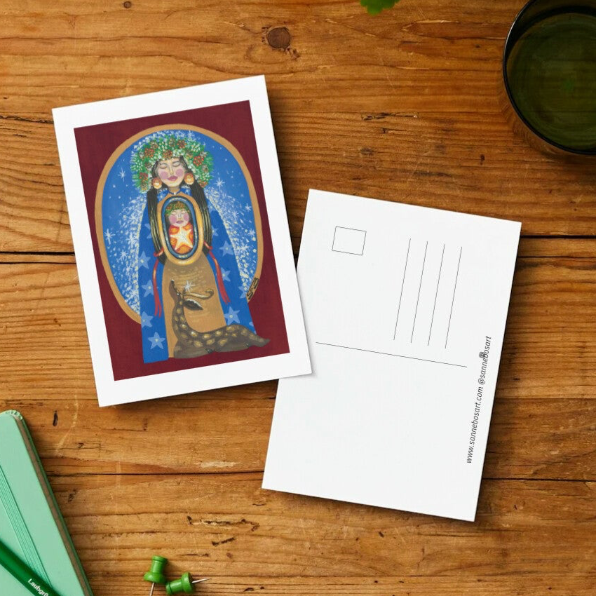 De moeder kerstkaarten set