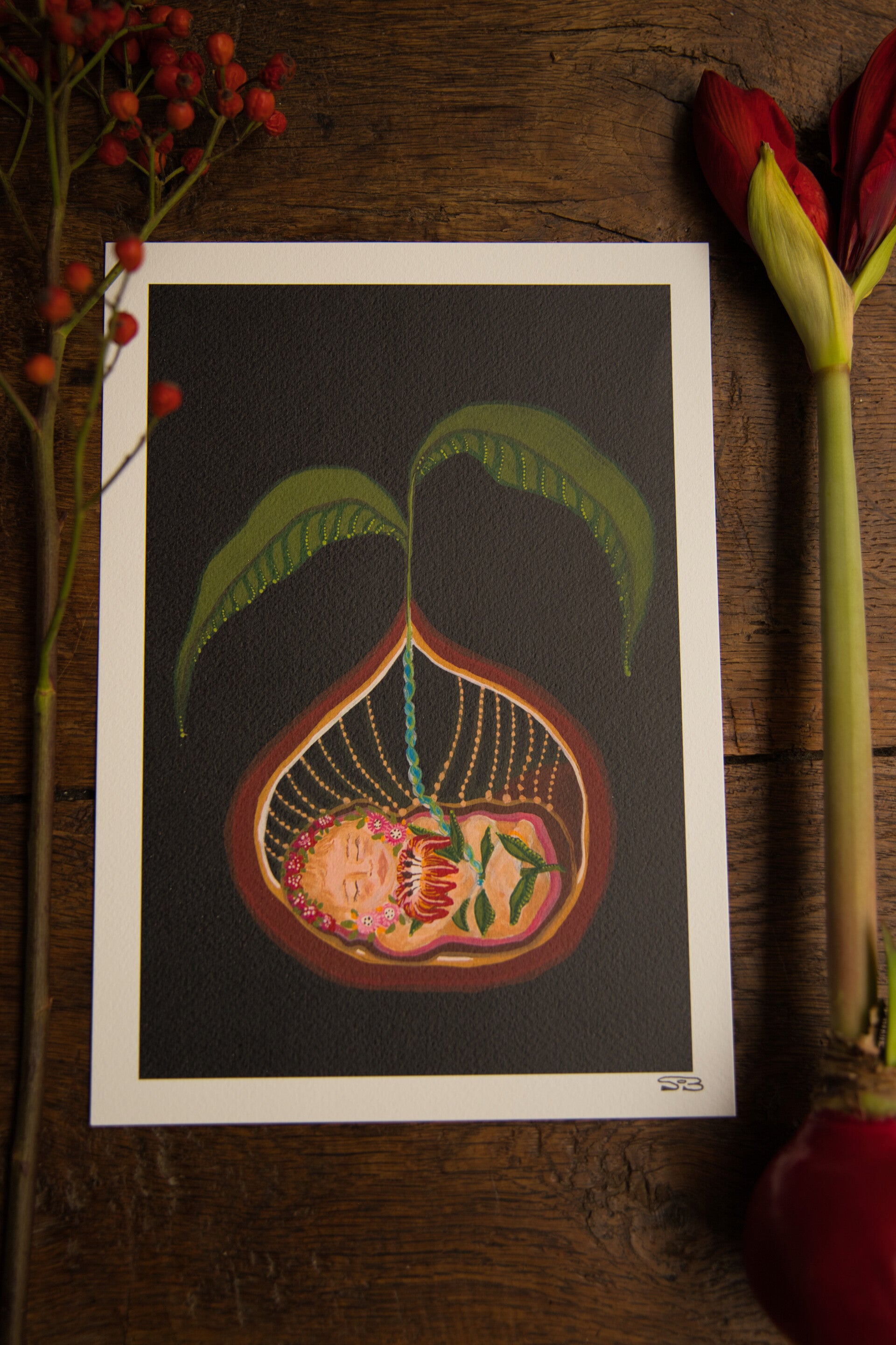 Baby sprout print A4