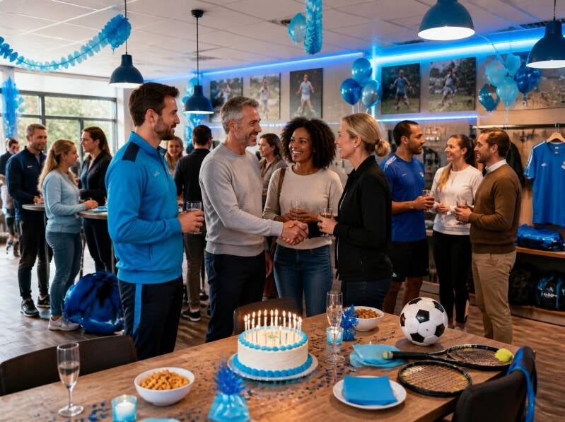 Zakelijk netwerken op een verjaardag, sportvereniging, VVE, concert