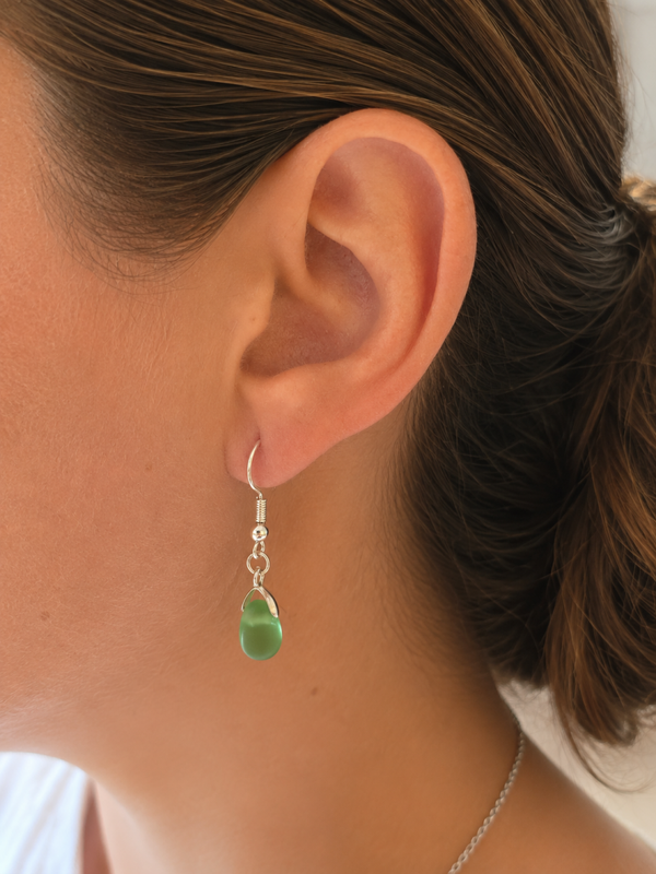 Boucles d'oreilles en verre