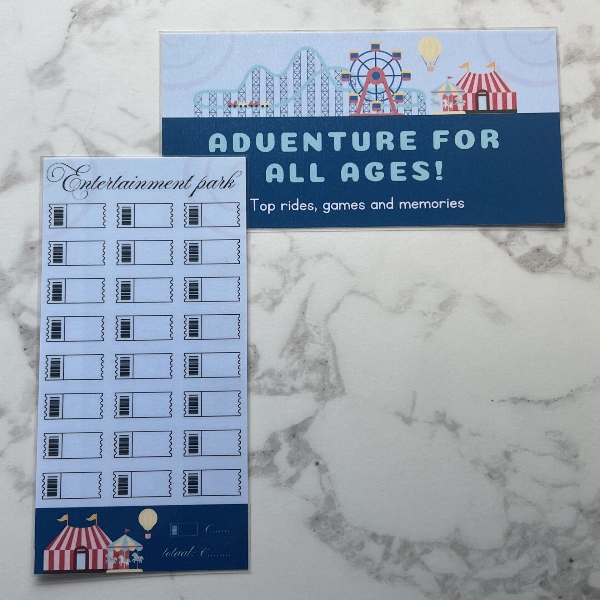 Entertainment park met dashboard