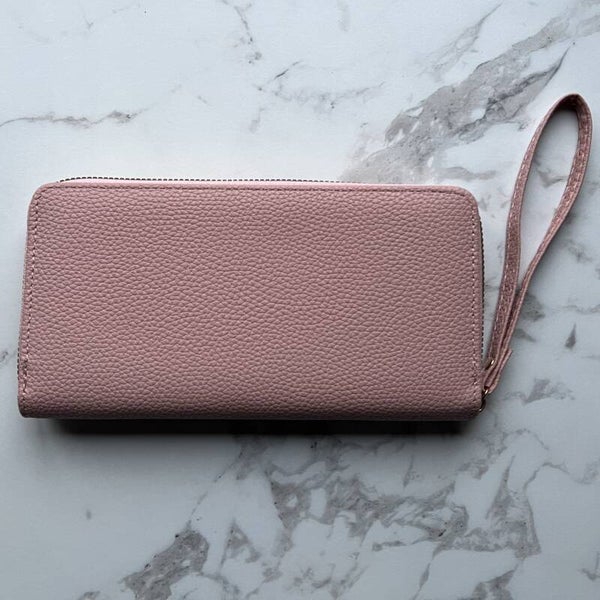 Pols portemonnee - licht roze