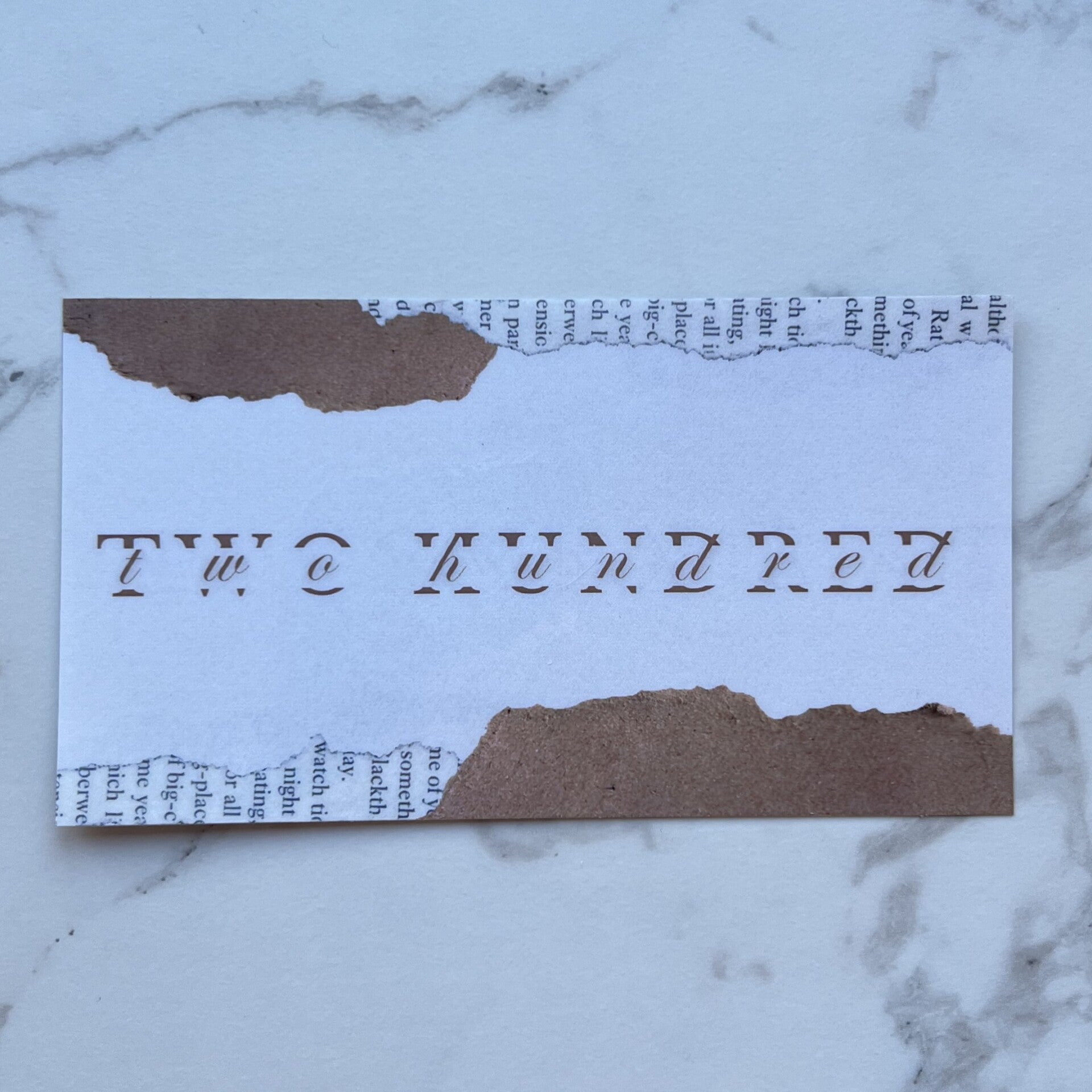 Place holder paper €200