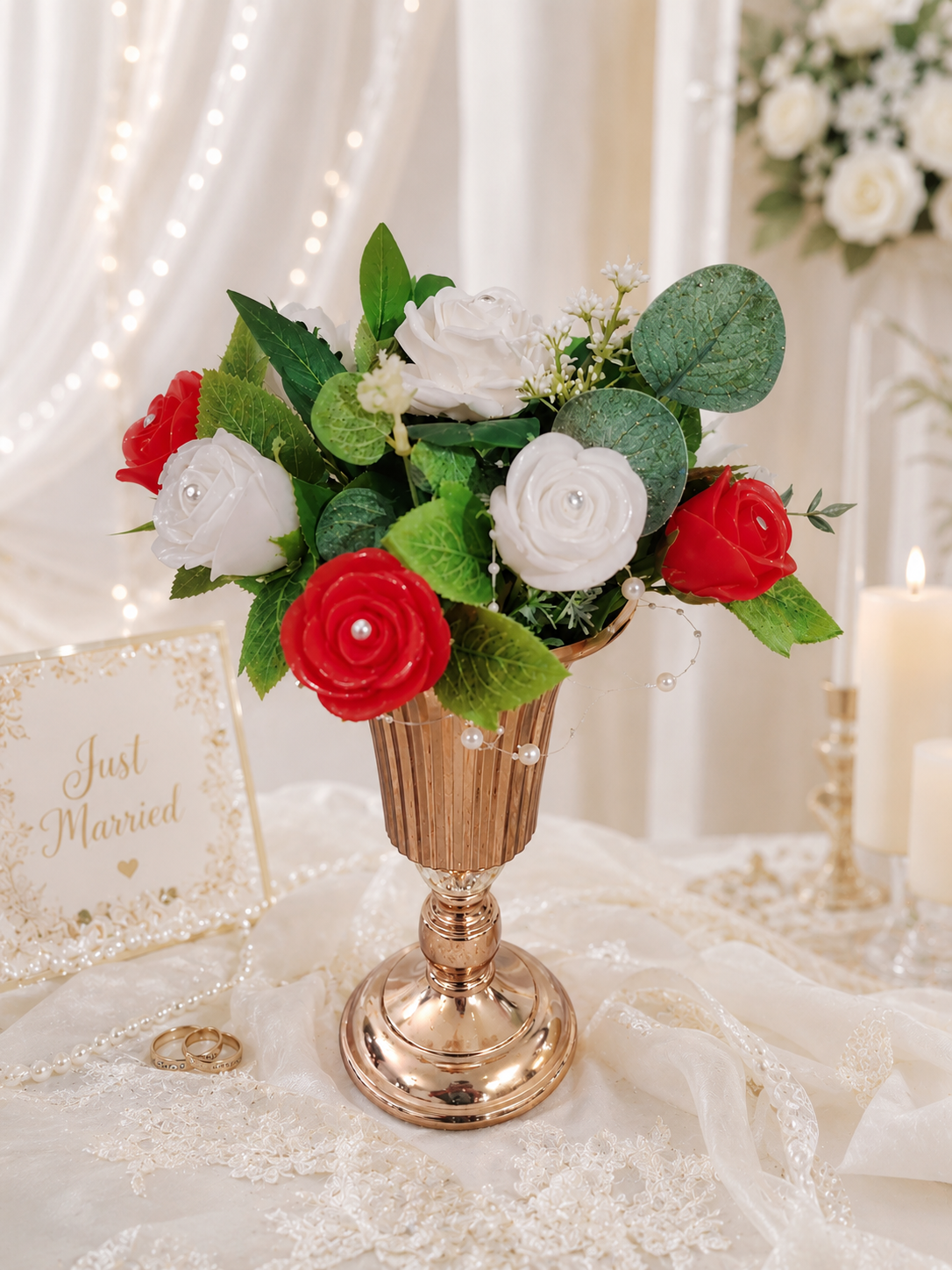 Bouquet de mariage en résine – Composition florale personnalisable