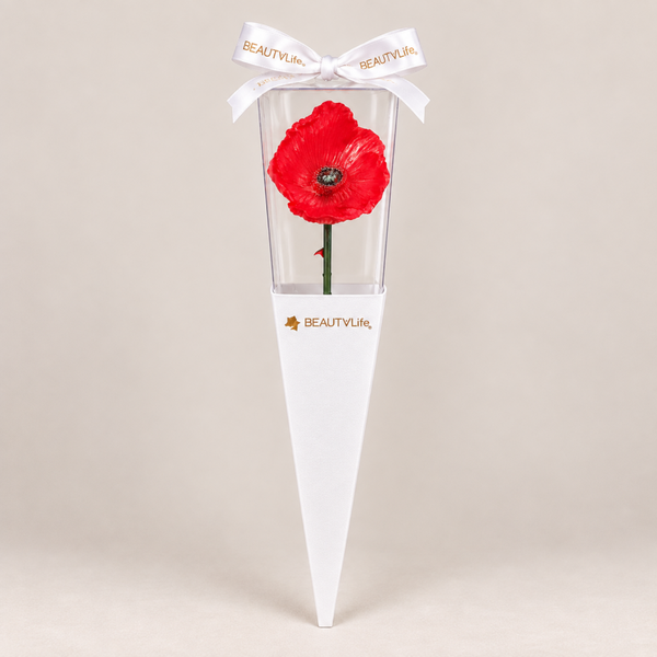🌺 Coquelicot rouge en résine