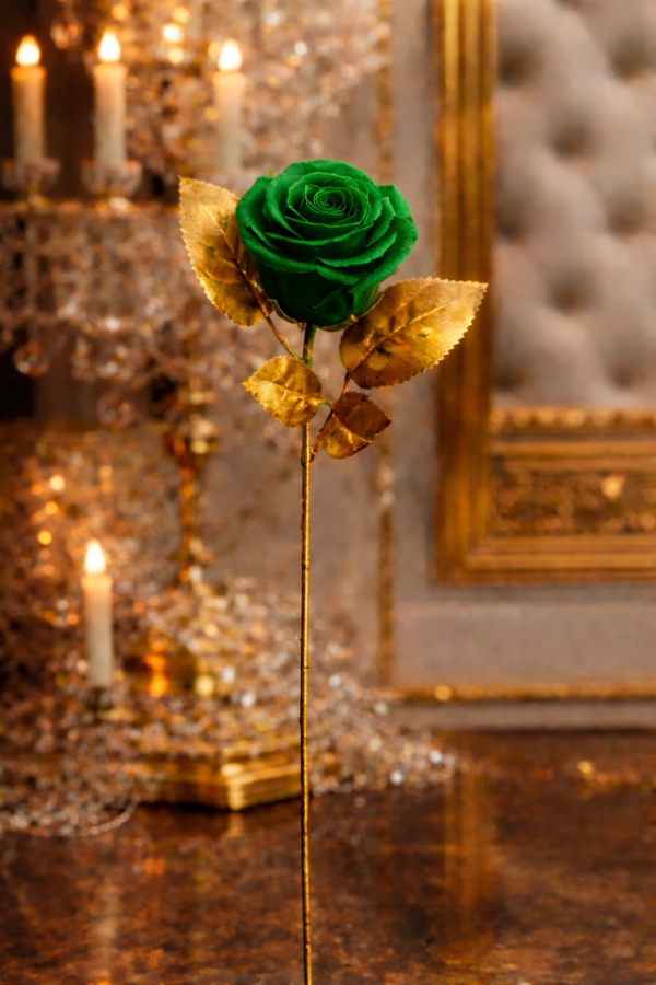 Rose éternelle verte