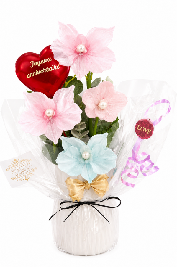 💖 Composition Florale orchidée