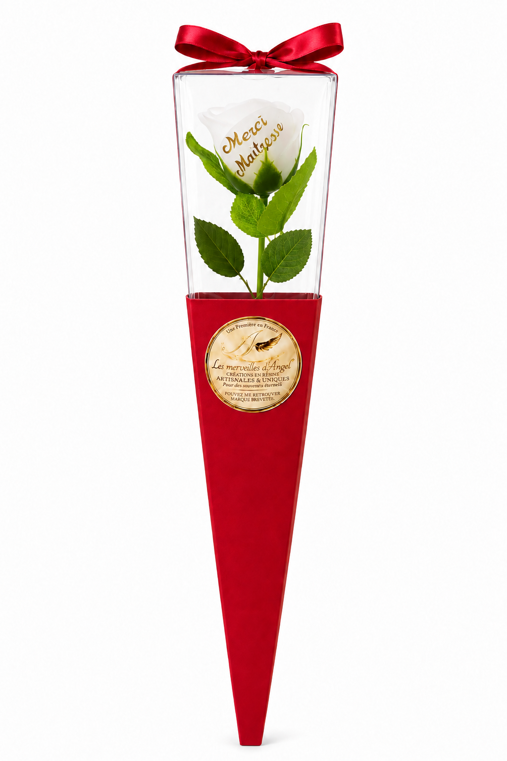 🌹 Rose Éternelle “Merci Maîtresse” – Cadeau Original et Élégant