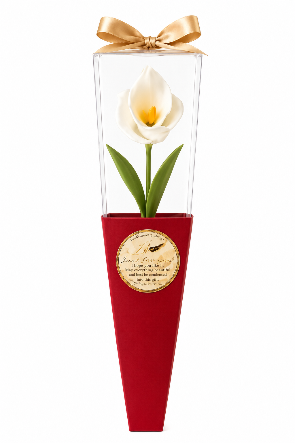 🌿 Arum blanc éternel – Création artisanale en résine