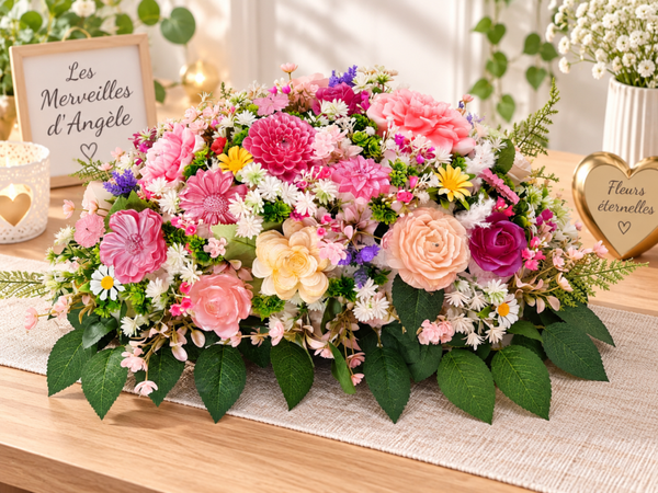 Éclat Floral Éternel – Grande Composition 🌸