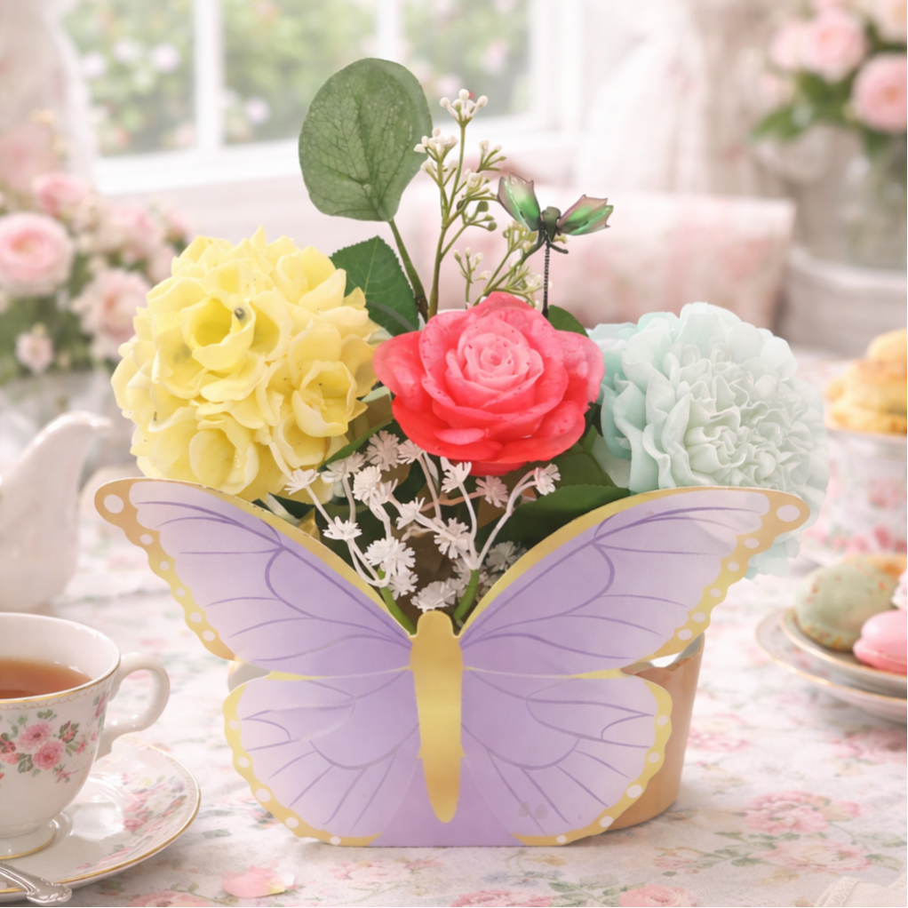 🦋 Bouquet Papillon en Résine