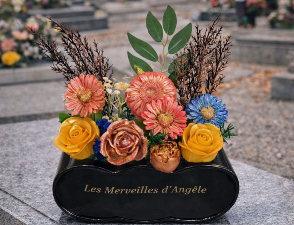 🌸 Composition Florale Éternelle – Hommage & Souvenir