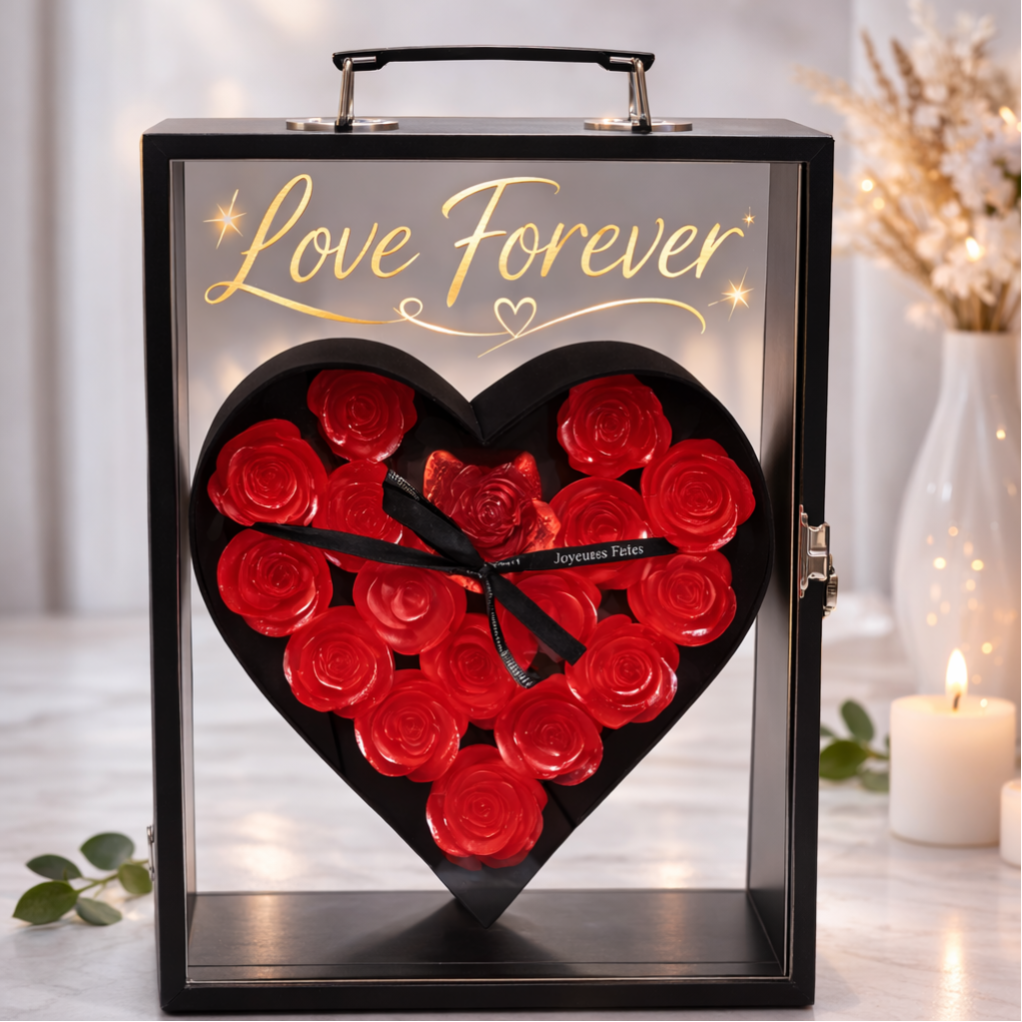 🌹✨ Valise Été Rose – Élégance & Amour à Emporter ✨🌹