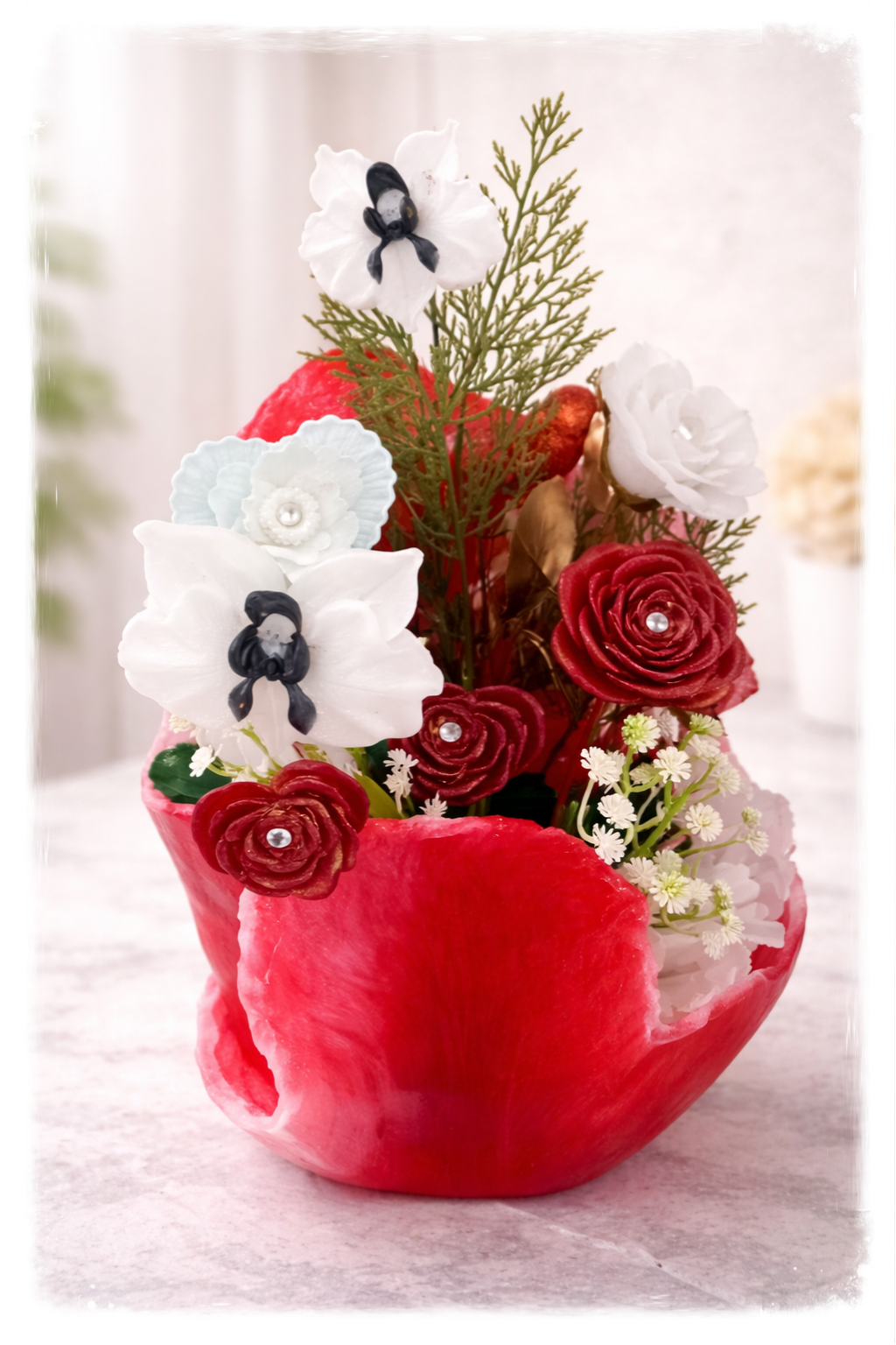 Bouquet Prestige en Résine – Pièce Unique