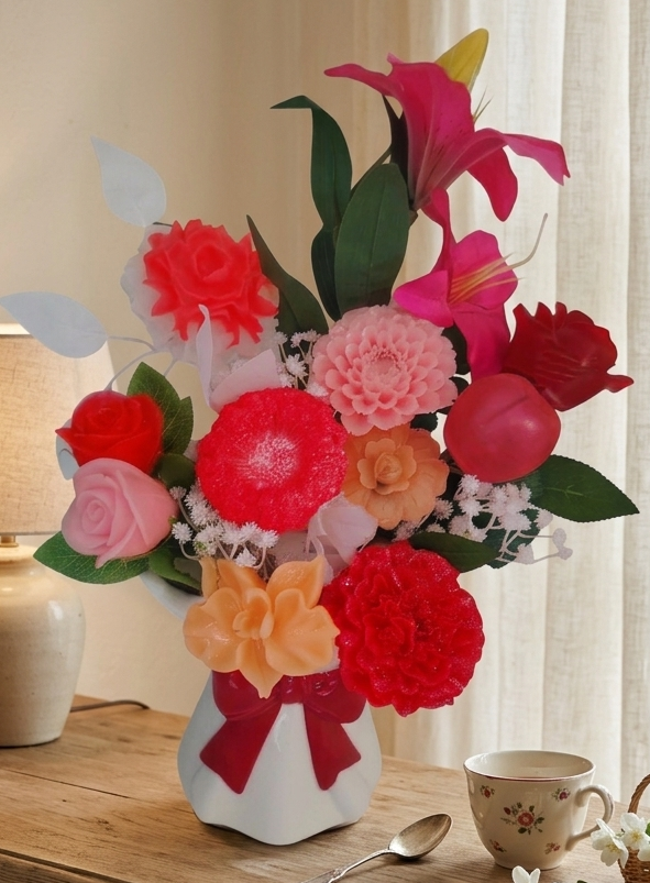 🌸 Bouquet de fleurs et son magnifique vase