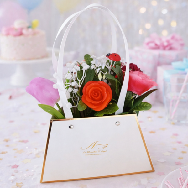 Panier Floral Décoratif – Création Artisanale en Résine