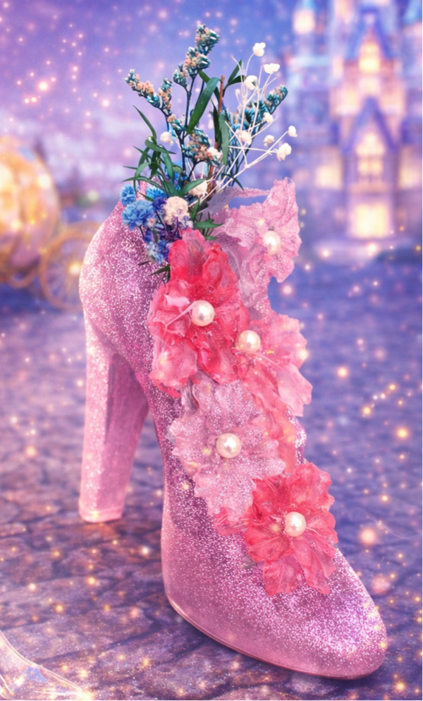 👠✨ Vase Escarpin Cendrillon – Magie & Élégance Féérique
