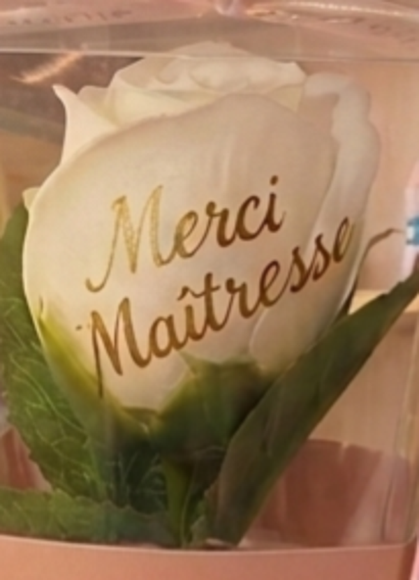 🌸 Rose éternelle “Merci Maîtresse” – Cadeau de fin d’année élégant et durable 🎁