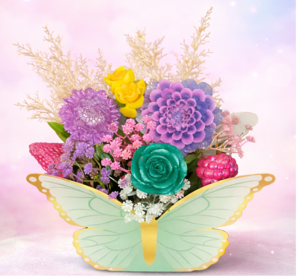 🦋 Bouquet Papillon en Résine