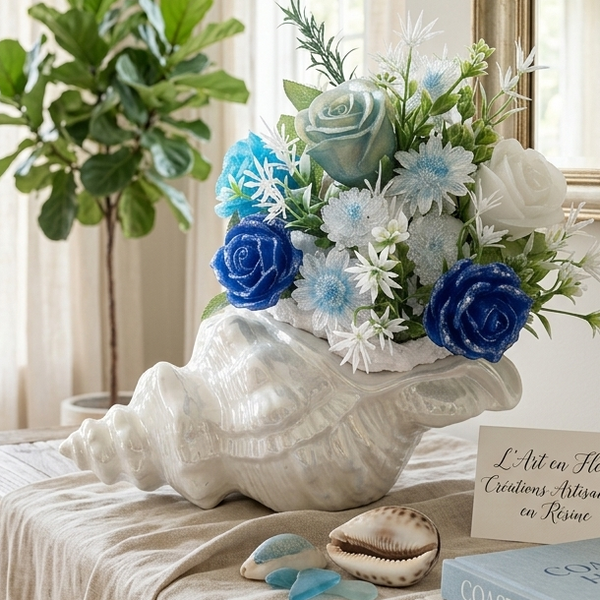 Composition Florale en Coquillage