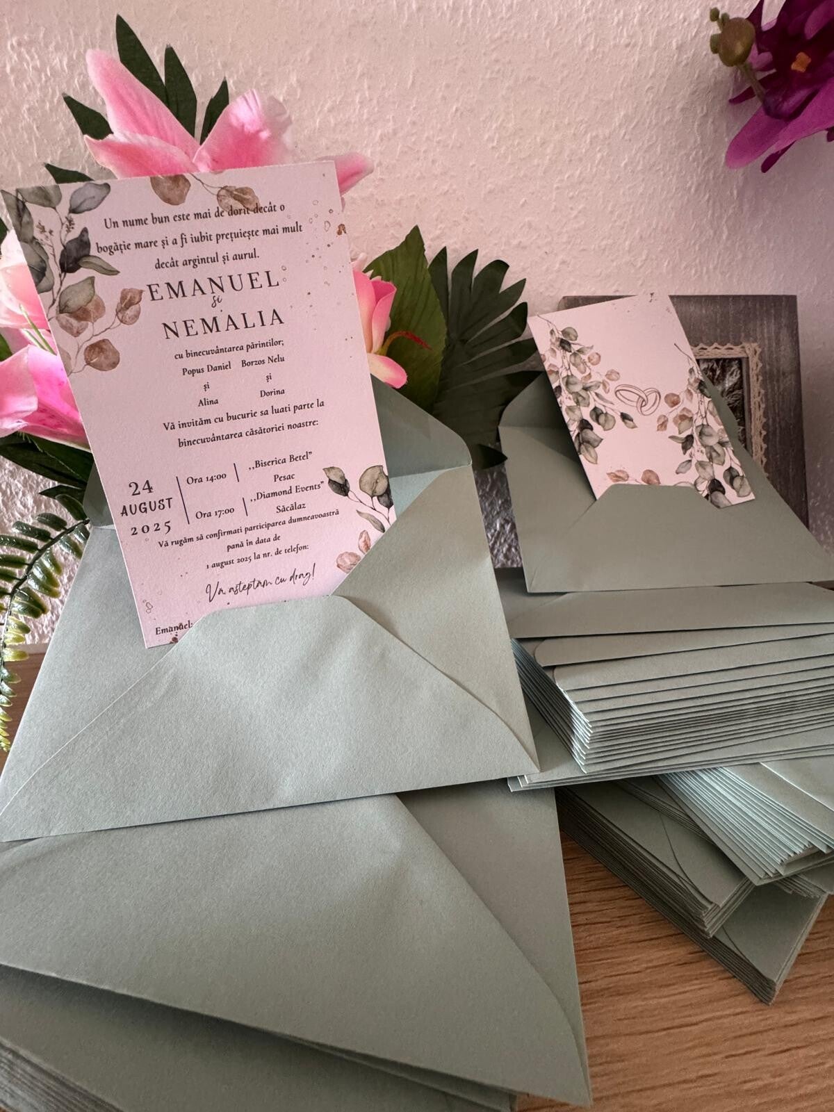 Hochzeitseinladung „Eukalyptus-Romantik“ – Natur & Eleganz