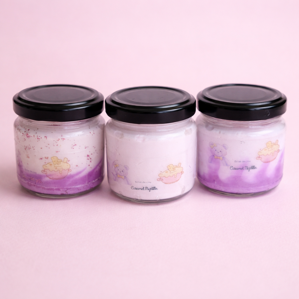 Fondant crémeux caramel myrtille