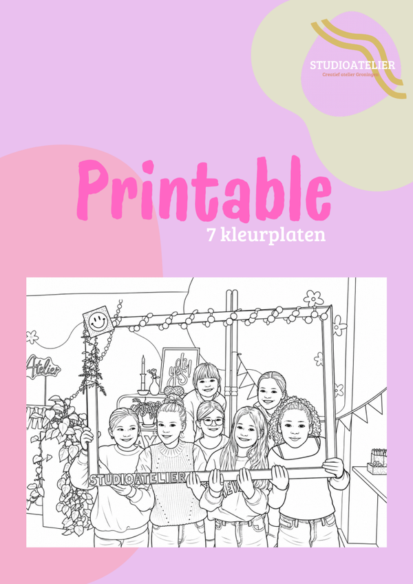 Printable kleurplaten 7 stuks
