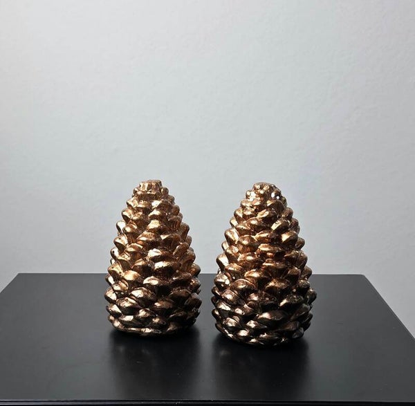 Dennenappel brons/goud (per stuk)