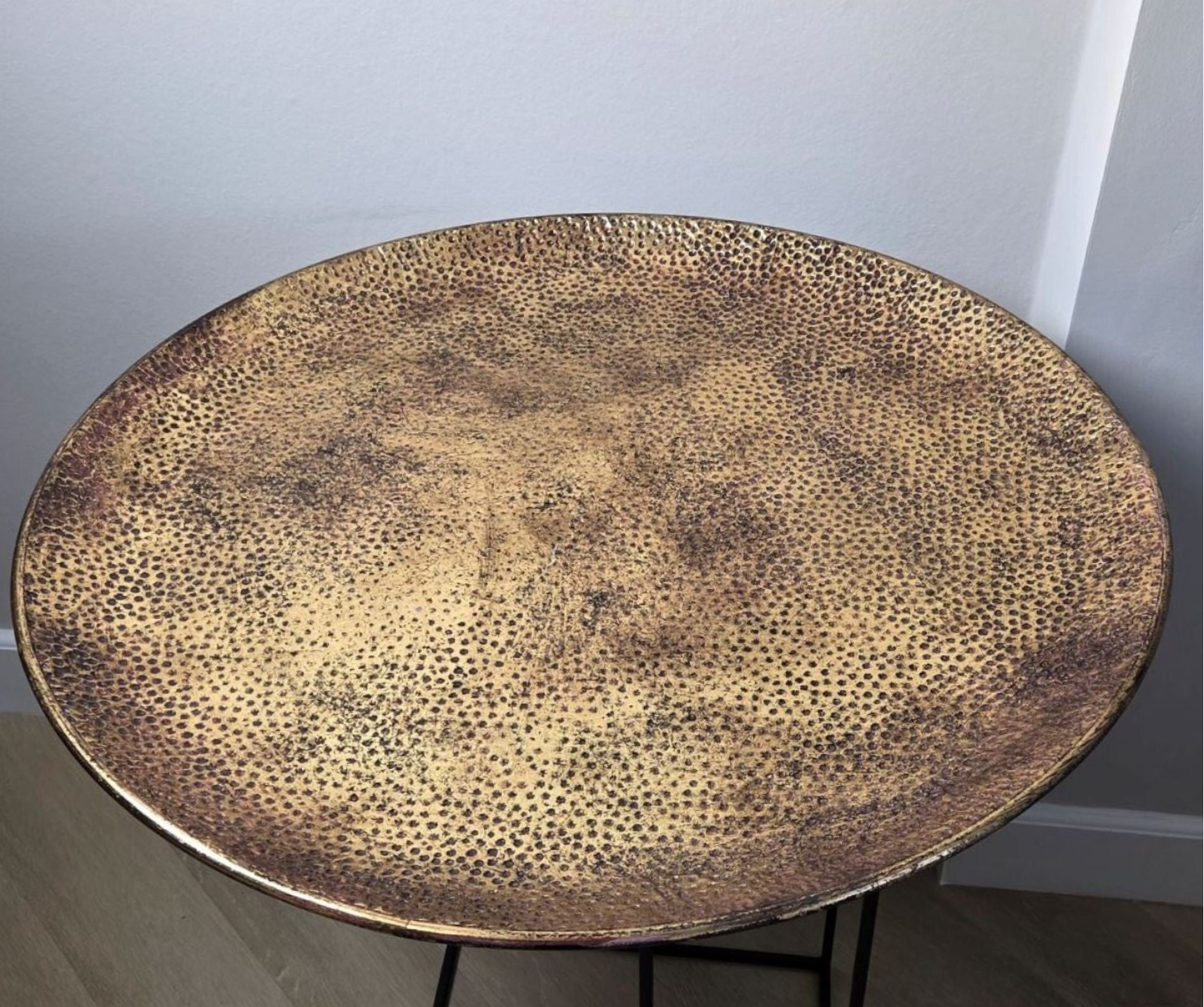 Dienblad rond goudkleur