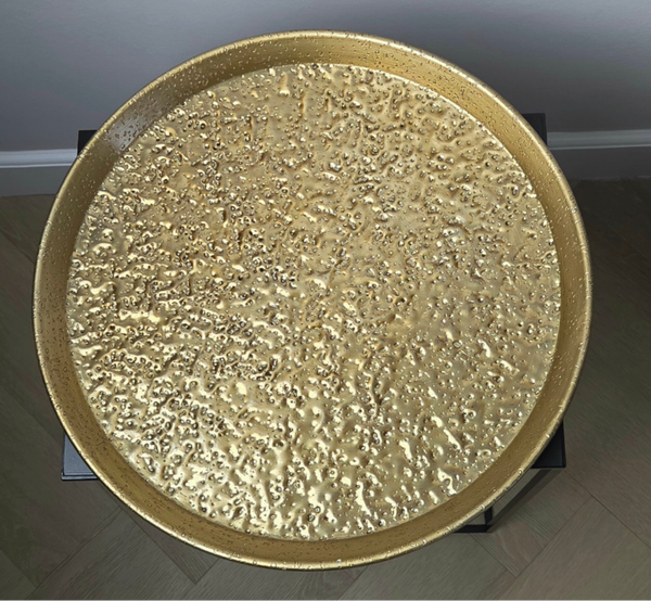 Dienblad Jef XL antiek goud alu.