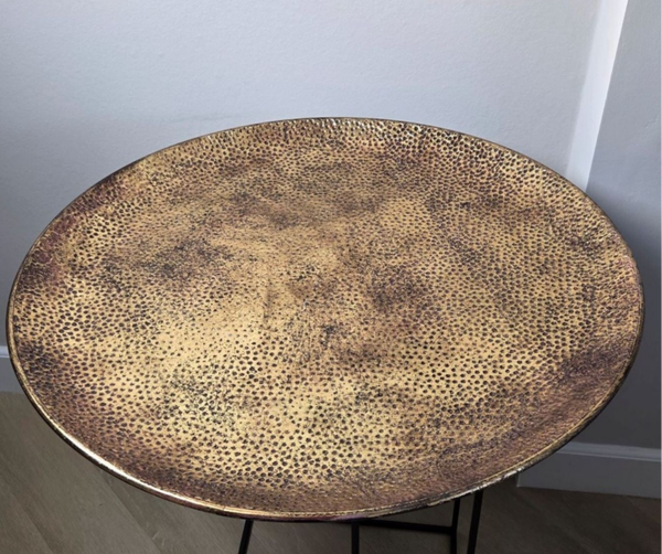 Dienblad rond goudkleur