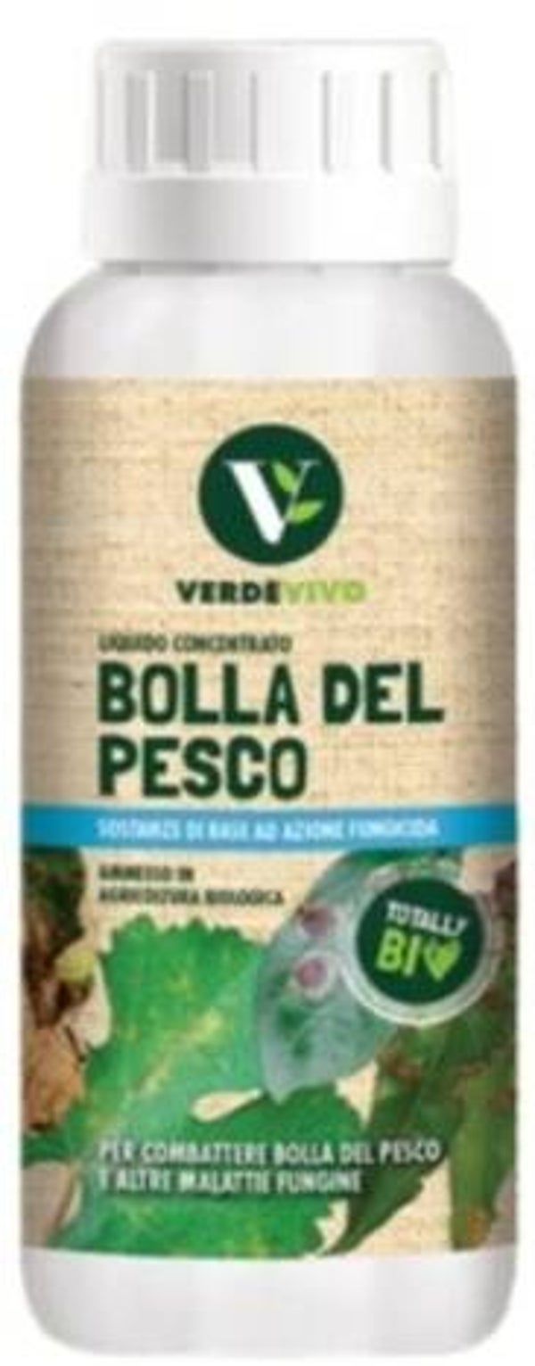 Bolla del Pesco 500ml Verde Vivo – Fungicida Biologico Naturale per Piante da Frutto