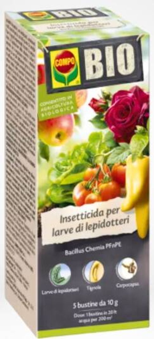 COMPO - INSETTICIDA PER LARVE DI LEPIDOTTERI 50 gr
