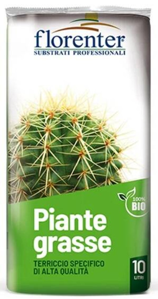 TERRICCIO SPECIFICO FLORENTER PER CACTUS E PIANTE GRASSE - Lt 10