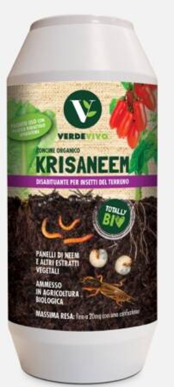 VerdeVivo Krisaneem Concime Organico a base di Neem e Crisantemo 850g