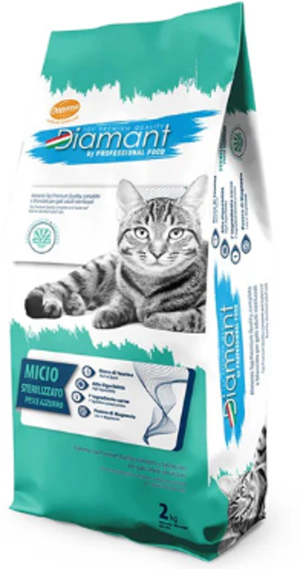 DIAMANT MICIO STERILIZZATO gusto PESCE AZZURRO - Kg 2