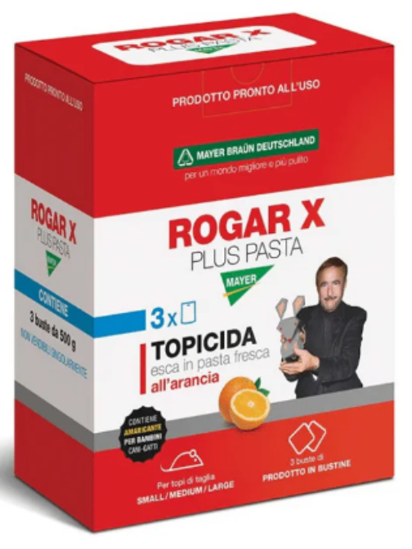 Esca per Topi in Pasta Fresca all' Arancia | Rogar X Plus