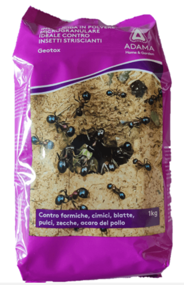 Adama Insetticida in Polvere Microgranulare Insetti Striscianti Geotox 1kg