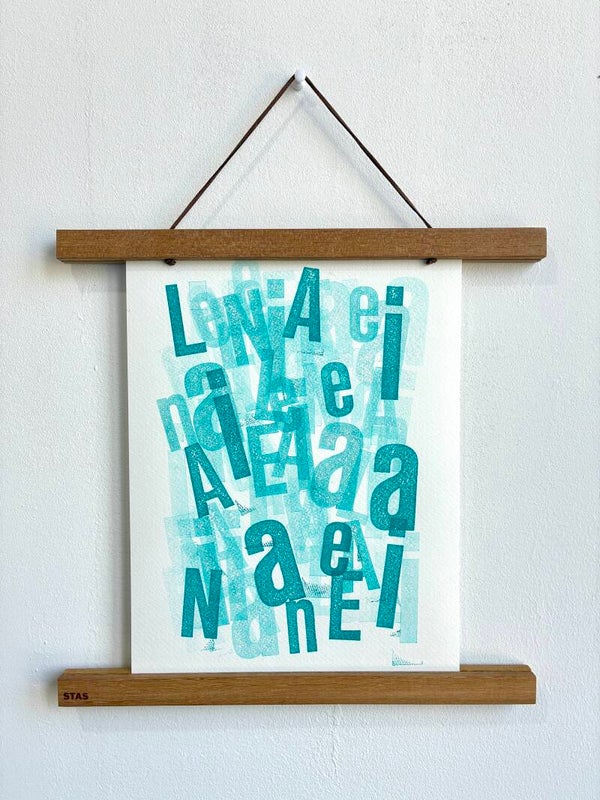 Handgedrukte poster: cHaOs