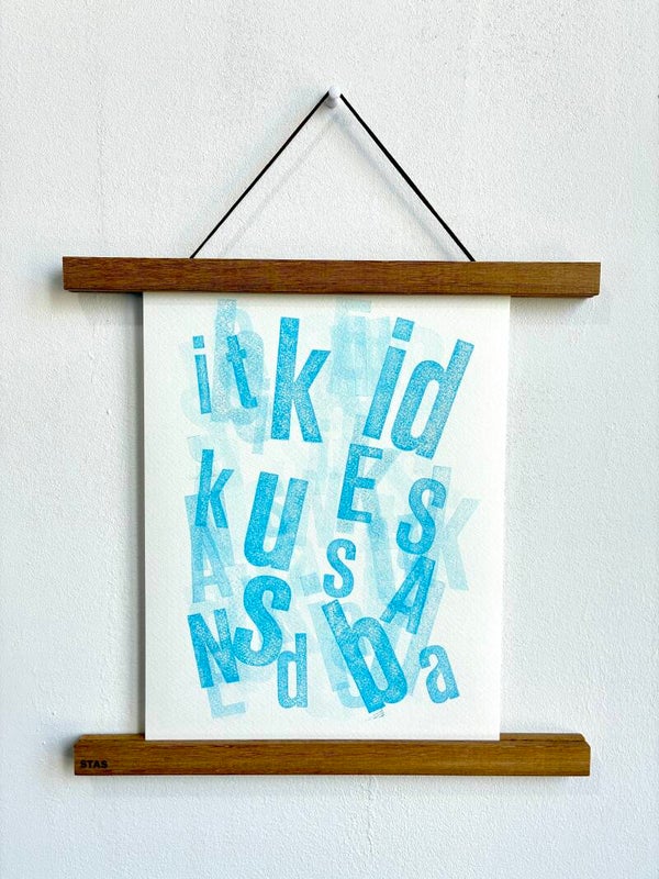 Handgedrukte poster: cHaOs